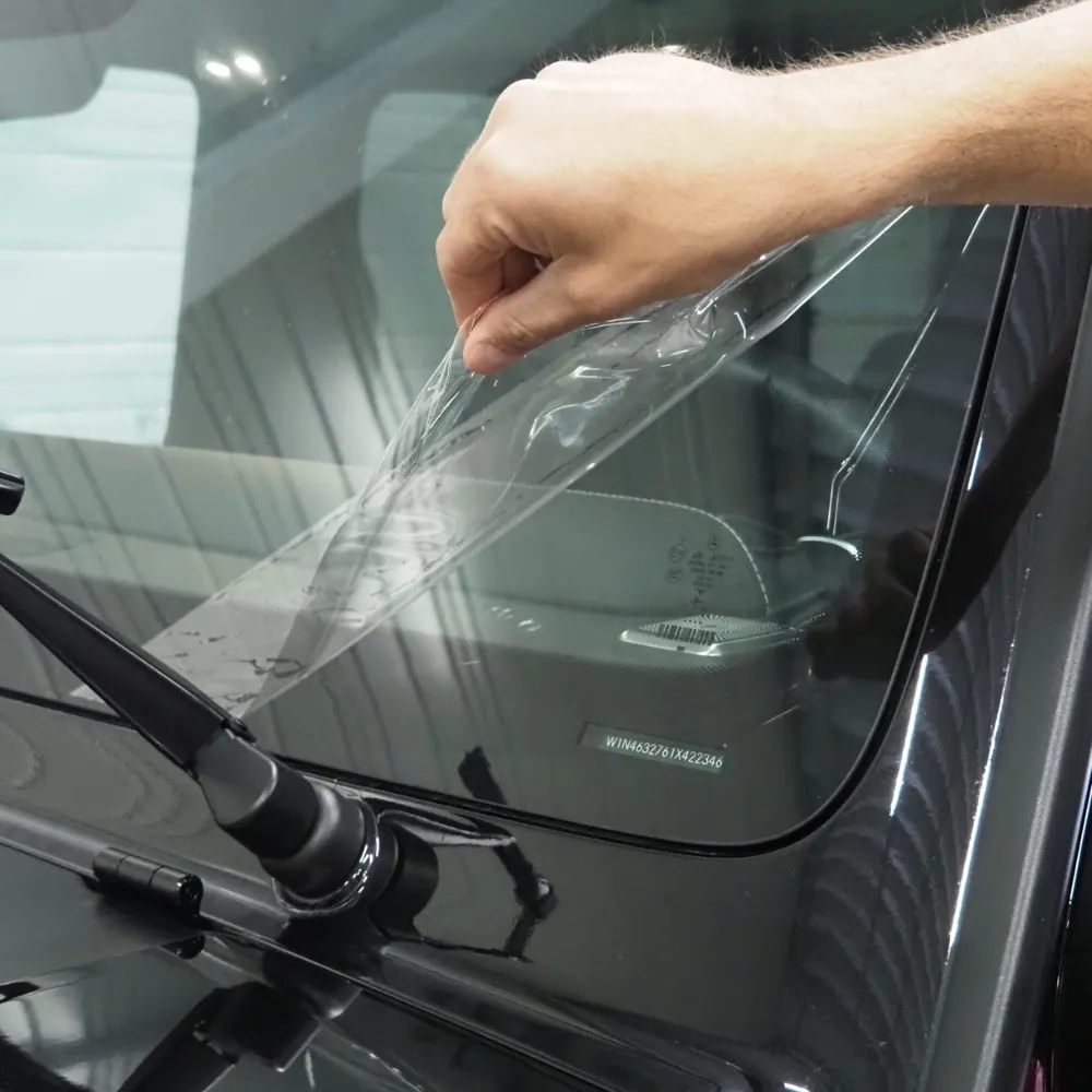 Voiture protégée par film PPF près de Wintzenheim